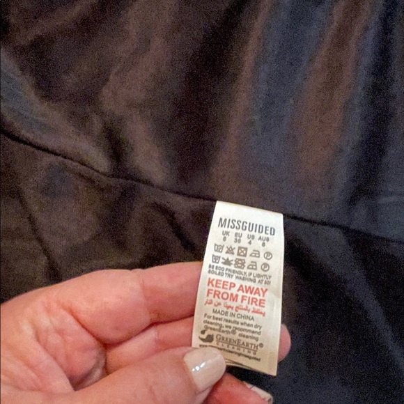 Misguided Red Floral Button Up Shirt Dress NWT 4 - Picture 8 of 9